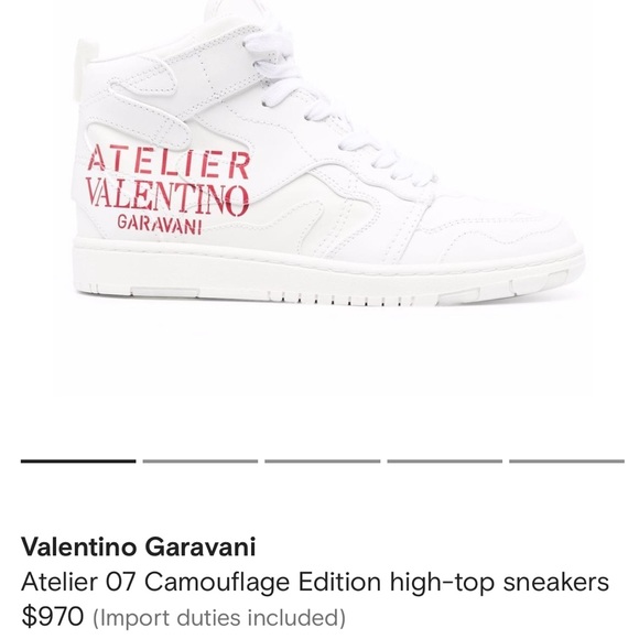 ❌SOLD❌ VALENTINO GARAVANI
White 07 Camouflage Edition Atelier Mid-Top Sneakers - Picture 15 of 16